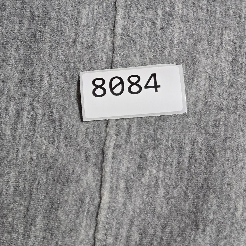 Eileen Fisher Boiled Merino Wool Heather Gray Zip Front Knit Mid Length Jacket M - Picture 8 of 8